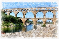 le_pont_du_gard_-_144_dap_fine_art_aquarell