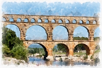 le_pont_du_gard_-_141_dap_fine_art_aquarell