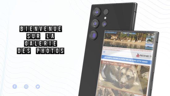 Présentation du site PHOTOYAGE depuis un smartphone