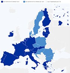 Carte de l'Union Européenne