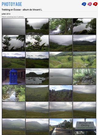 Trekking en Écosse - album de Vincent L. - juillet 2012