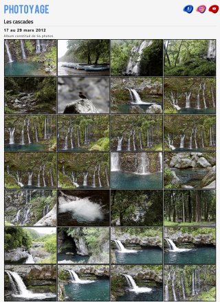 Les cascades - 17 au 29 mars 2012