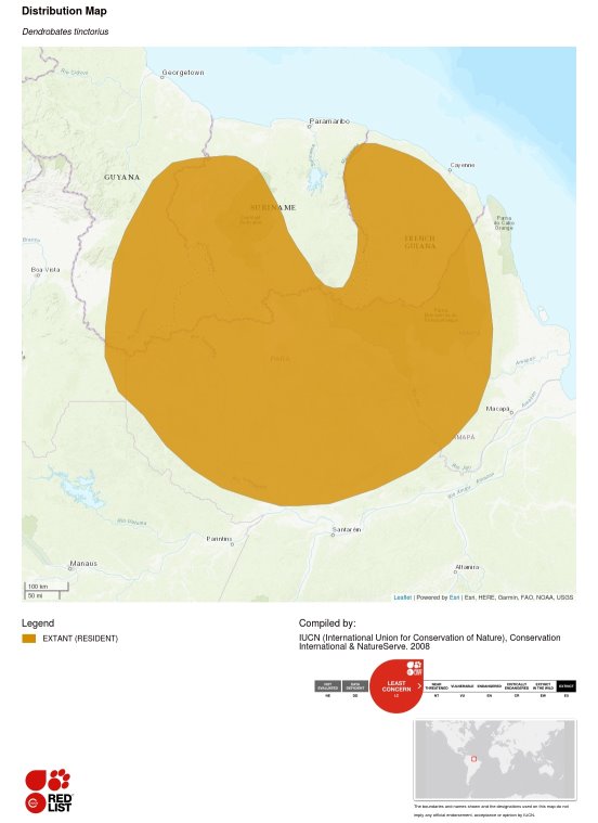 Carte de la répartition géographique