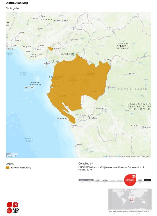 Carte de la répartition géographique